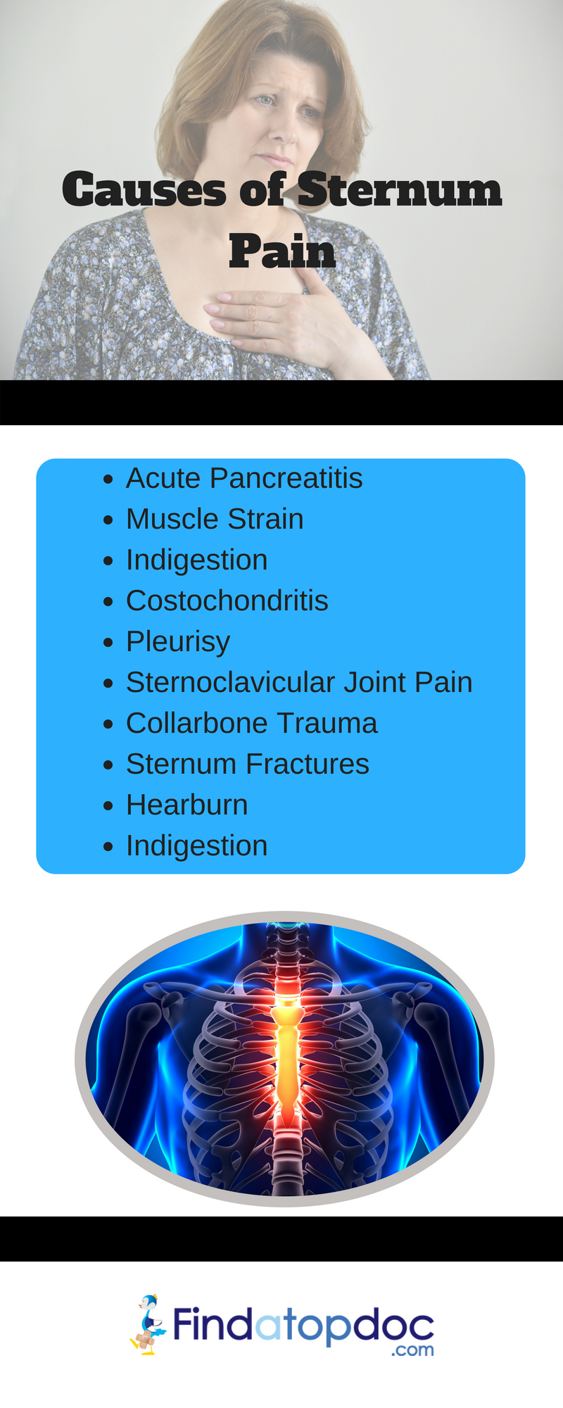 Causes of Sternum Pain