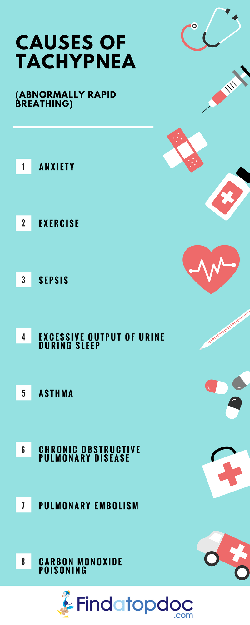 Causes of Tachypnea